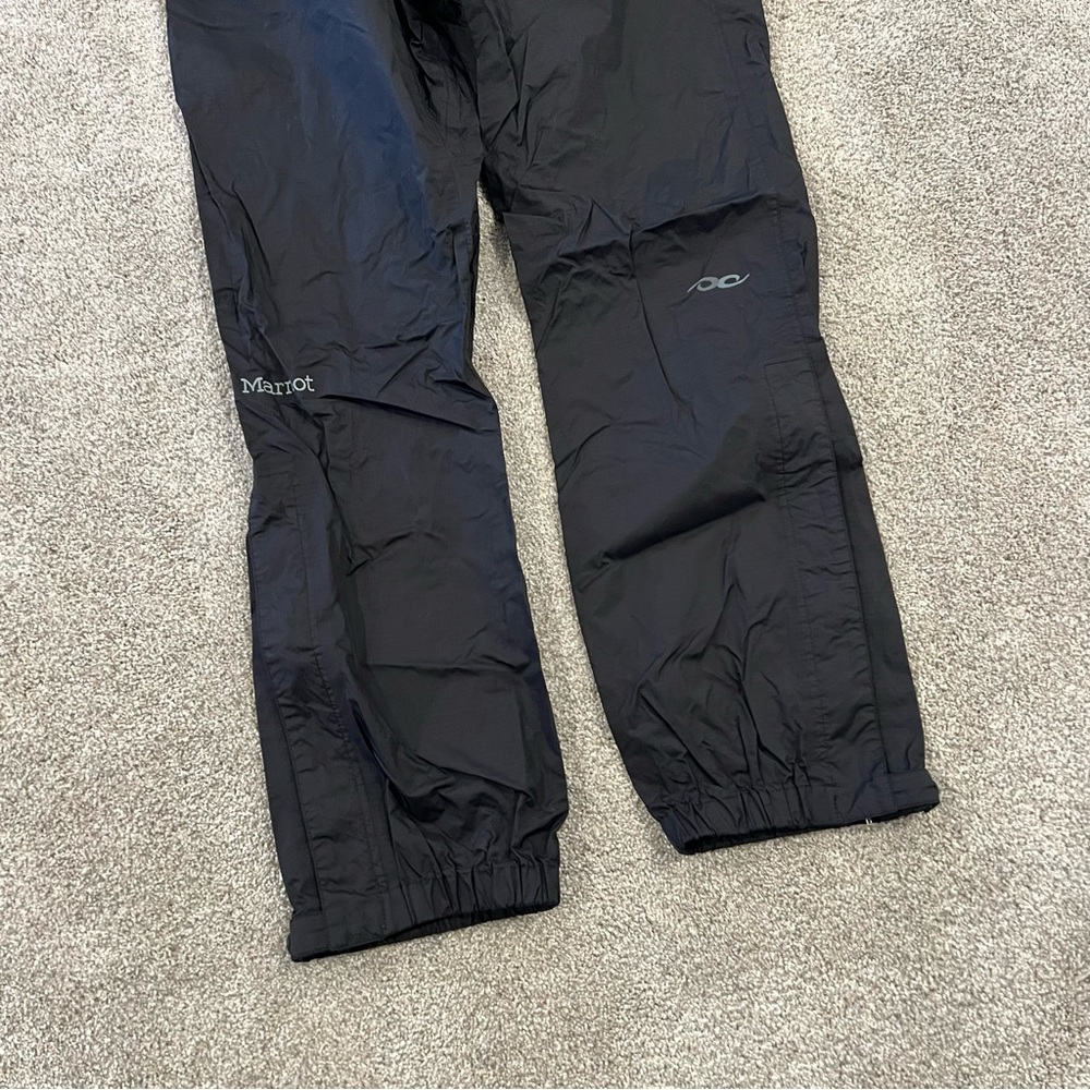 Marmot Men’s Nylon Pants Size Medium Black Outdoor Zip Bottom Elastic Waist, - Picture 14 of 16